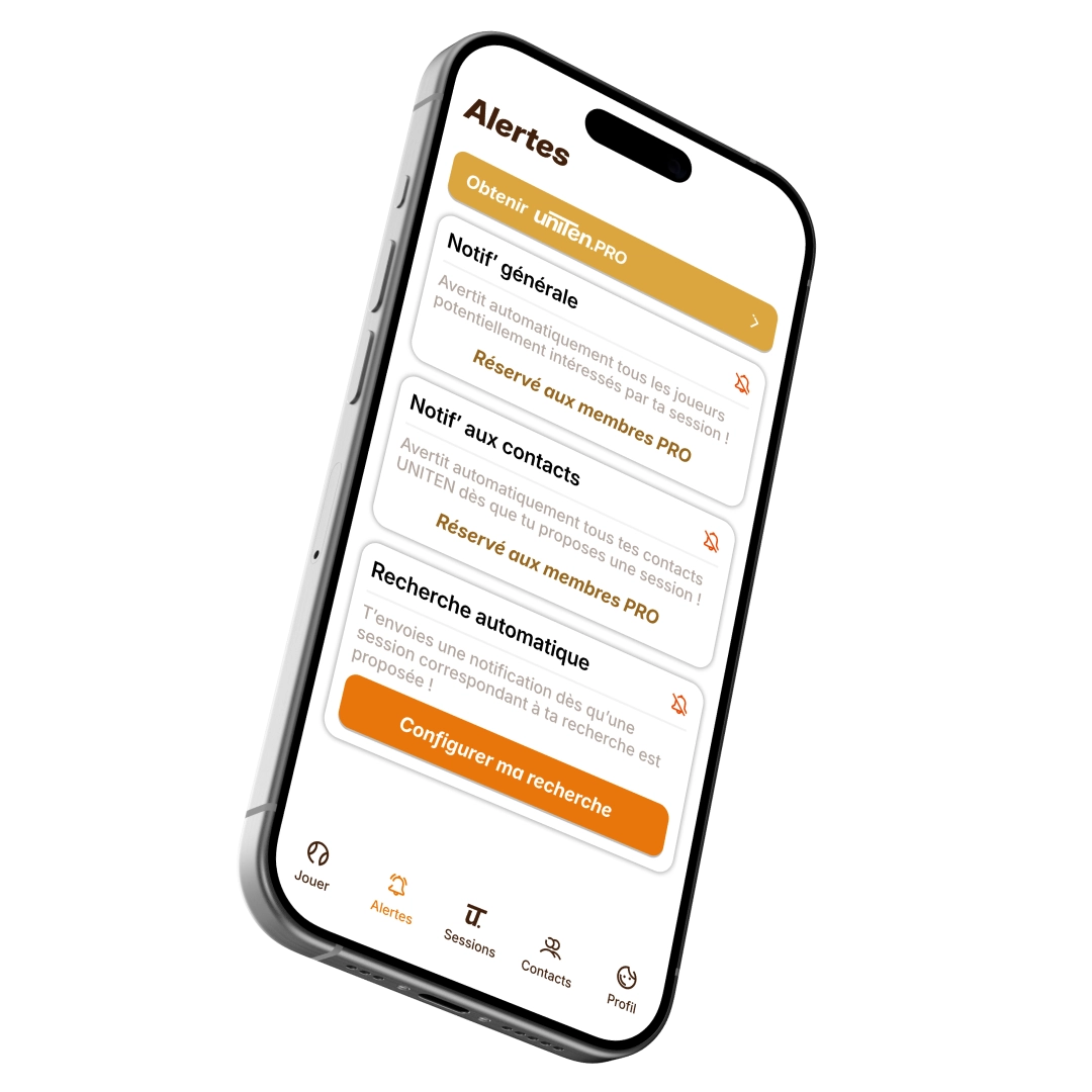 Écran Premium — application UNITEN